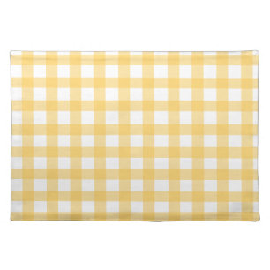 Yellow Gingham Cloth Placemat