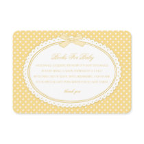 Yellow Gingham Coquette Books for Baby Enclosure Card