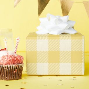 Yellow Gingham For Oh Baby Suite Wrapping Paper