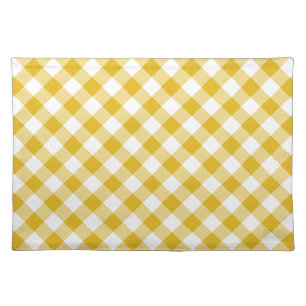 Yellow Gingham Gift Cloth Placemat