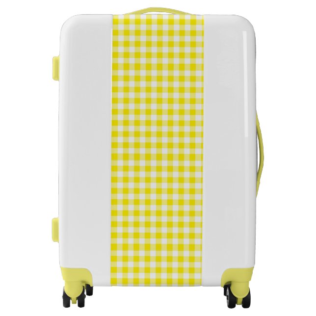 Yellow Gingham Luggage (Front)