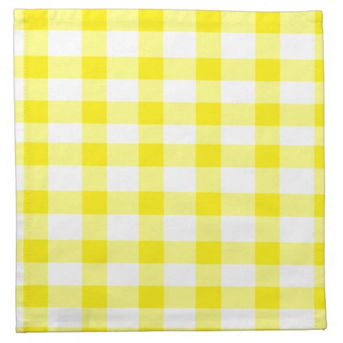 Yellow Gingham Napkin