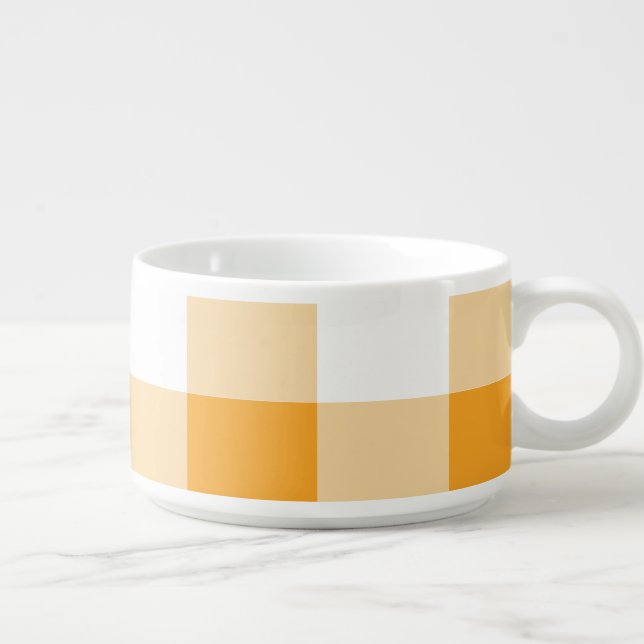 Yellow Gingham Pattern Bowl (Left)