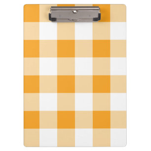 Yellow Gingham Pattern Clipboard