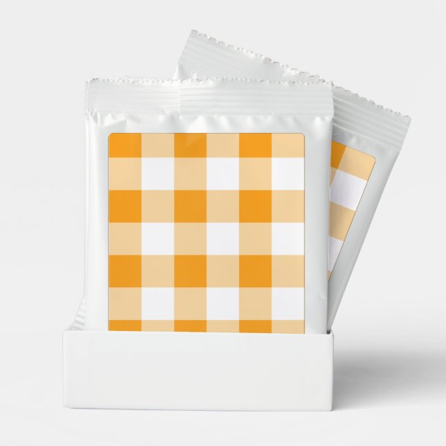 Yellow Gingham Pattern Lemonade Drink Mix (Pair)