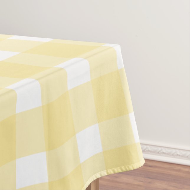 Yellow Gingham Tablecloth (In Situ)