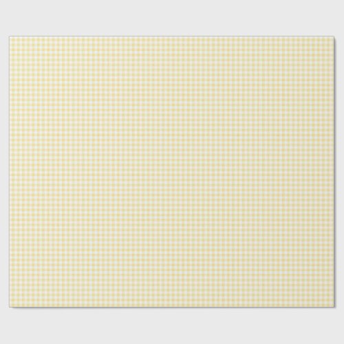 Yellow Gingham Wrapping Paper