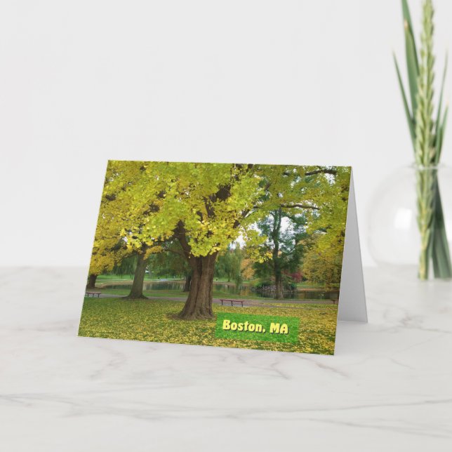 Yellow Gingko Tree Card (Front)