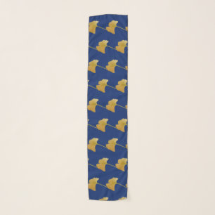 Yellow Ginkgo Biloba Leaf Scarf