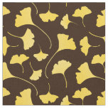 Yellow Ginkgo Leaves Pattern Fabric