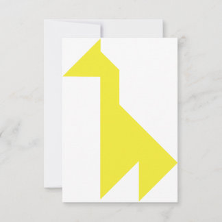 Yellow giraffe Tangram