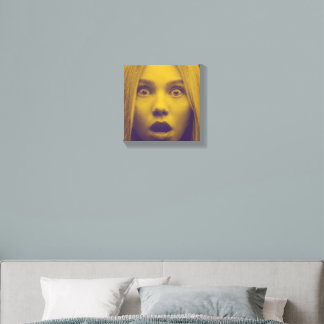 Yellow Girl Canvas Photo Tile