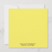 Yellow Girl Hello Postcard (Back)