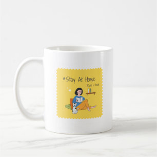 Yellow Girl Pattern Coffee Cups & Mugs