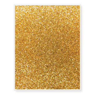 Yellow glitter temporary tattoos