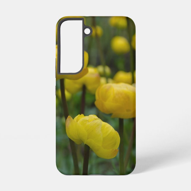 Yellow Globeflower Samsung Galaxy Case (Back)
