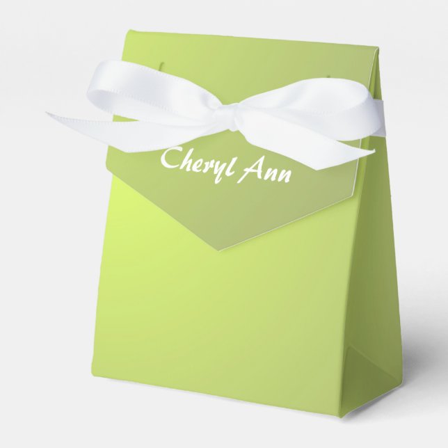 Yellow Glow Favor Boxes (Front Side)