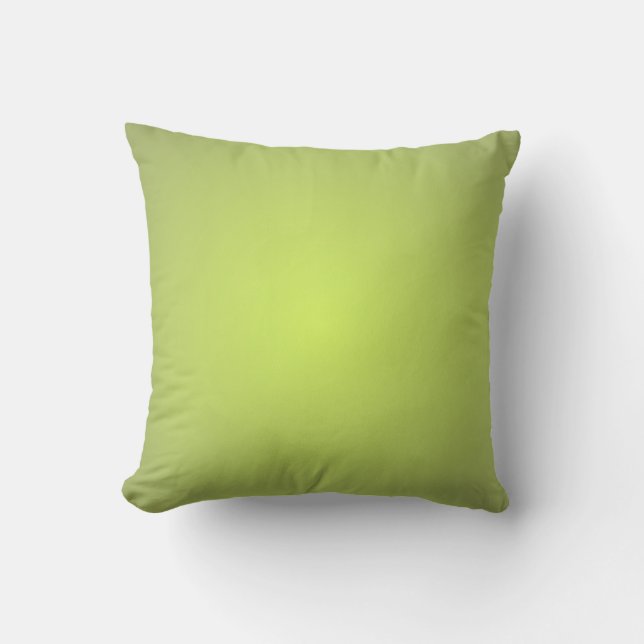 Yellow Glow Throw Pillow (Front)