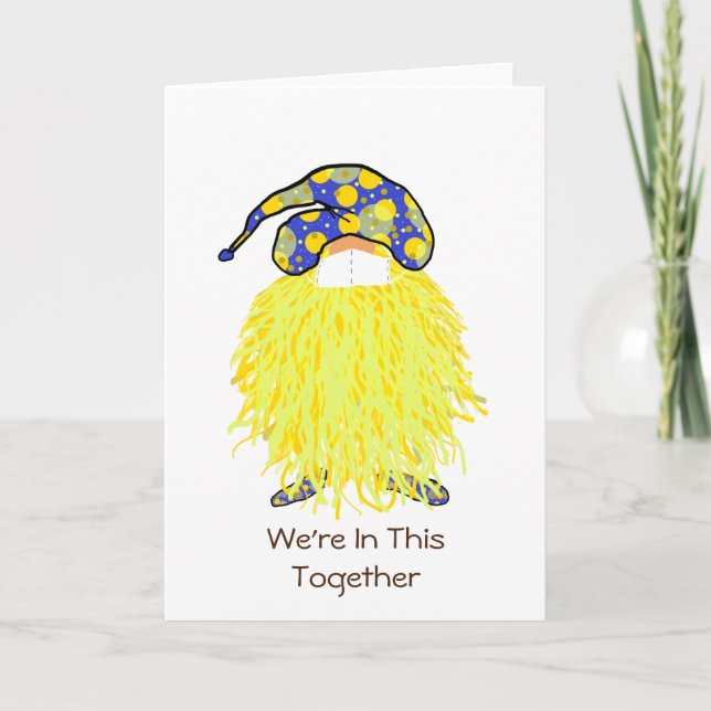 Yellow Gnome: We're In This Together Card (Front)