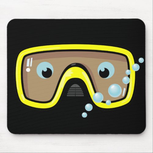 Yellow Goggles Mouse Pad