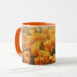 Yellow Gold and Orange Tulip Field Mug