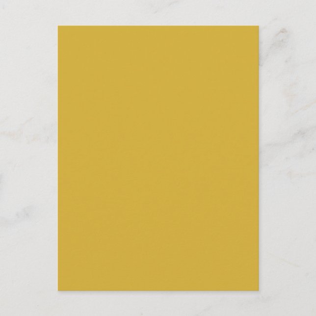 Yellow Gold Background Colour Template Postcard (Front)