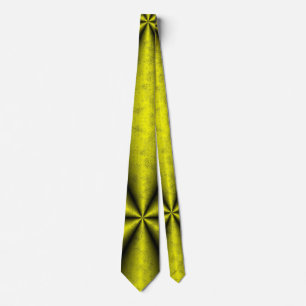 Yellow Gold Black Rainbow in Leatheroptik Neck Tie