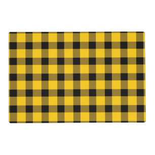Yellow / Gold Buffalo Country Lumberjack Plaid Placemat