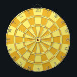 Yellow Gold Dartboard With Darts<br><div class="desc">Yellow Gold Dart Board</div>