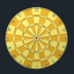 Yellow Gold Dartboard With Darts<br><div class="desc">Yellow Gold Dart Board</div>