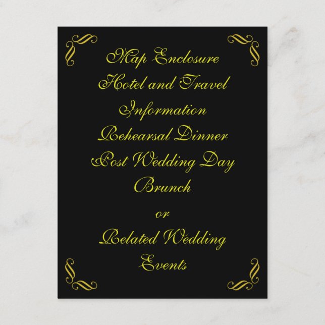 Yellow Gold Fairy Tale Enclosure Card (Front)
