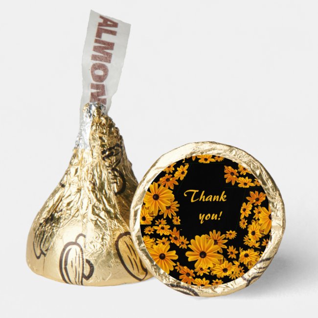 Yellow Gold Flowers Thank You Hershey®'s Kisses®