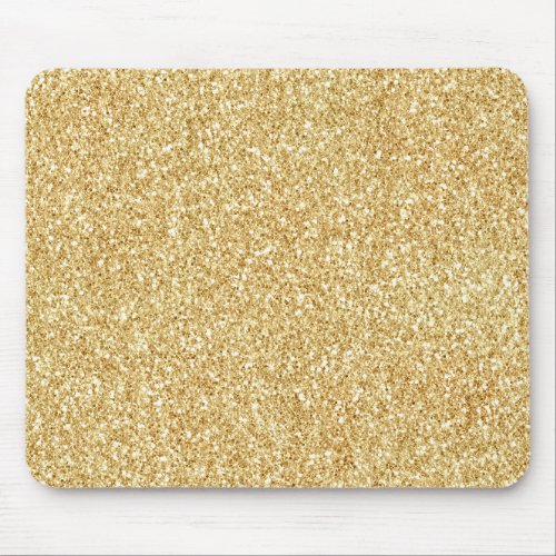 Yellow Gold Glitter        Mouse Pad