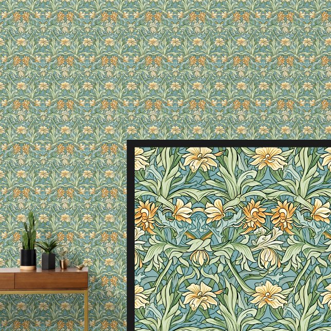 Yellow Gold Green Art Nouveau  Wallpaper (Creator Uploaded)
