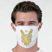 Yellow Gold Guardian Angel Art Custom Face Mask (Worn Him)