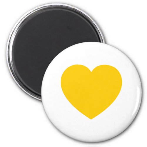 Yellow Gold Heart Magnet
