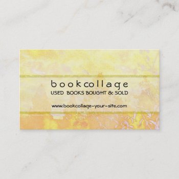 Yellow Gold Landscape Harmony Ribbon Business Card by profilesincolor at Zazzle