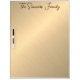 Yellow Gold Look Brushed Metallic Monogram