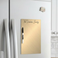 Yellow Gold Look Brushed Metallic Monogram