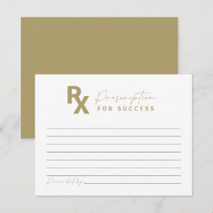 Yellow Gold Nurse Graduation Advice Card