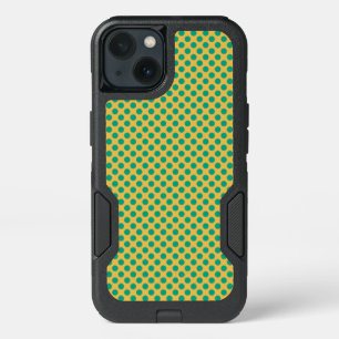 Yellow Gold with Emerald Green Polka Dots STaylor iPhone 13 Case