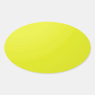 Yellow Golden Color Shade Blanks: Add text image Oval Sticker
