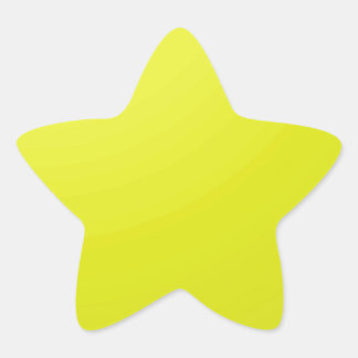 Yellow Golden Color Shade Blanks: Add text image Star Sticker