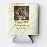 Yellow golden photo 30th wedding anniversary name 