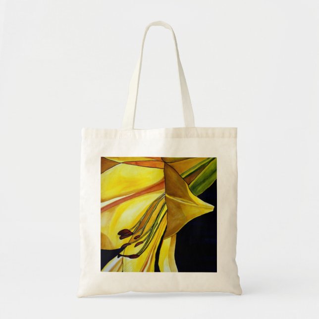 Yellow Golden Splendor lily original art Tote Bag (Front)