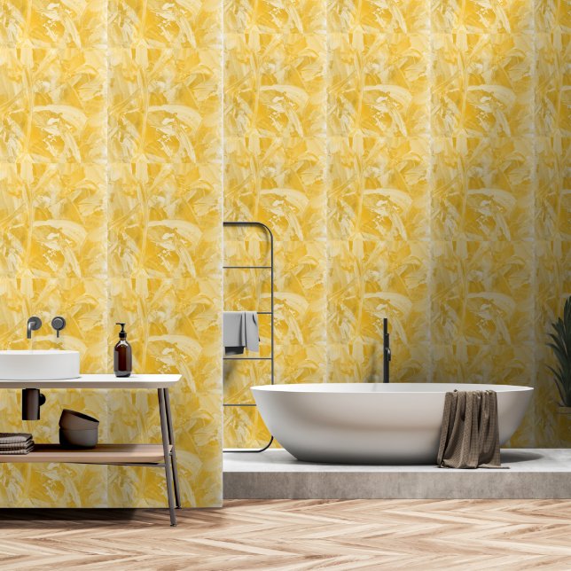 Yellow Golden  Wallpaper (Bathroom)