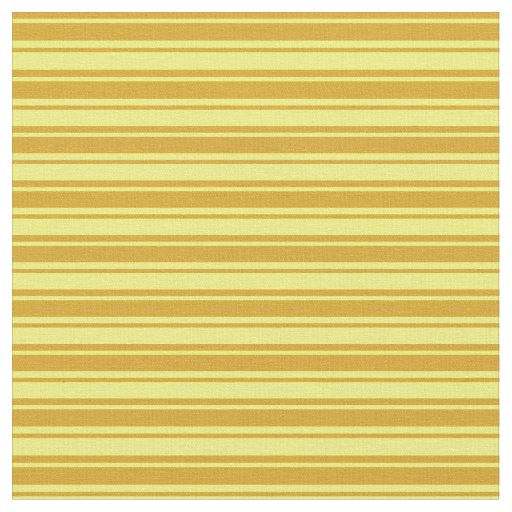 Yellow & Goldenrod Pattern of Stripes Fabric