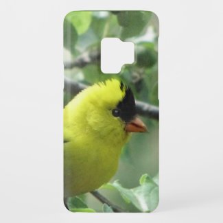 Yellow Goldfinch Bird Galaxy S9 Case