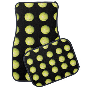 Yellow Golf Balls, Car Mat Set
