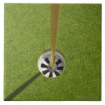 Yellow golf flag pole and hole tile<br><div class="desc">AssetID: 88786207 / {PNC} / Yellow golf flag pole and hole</div>
